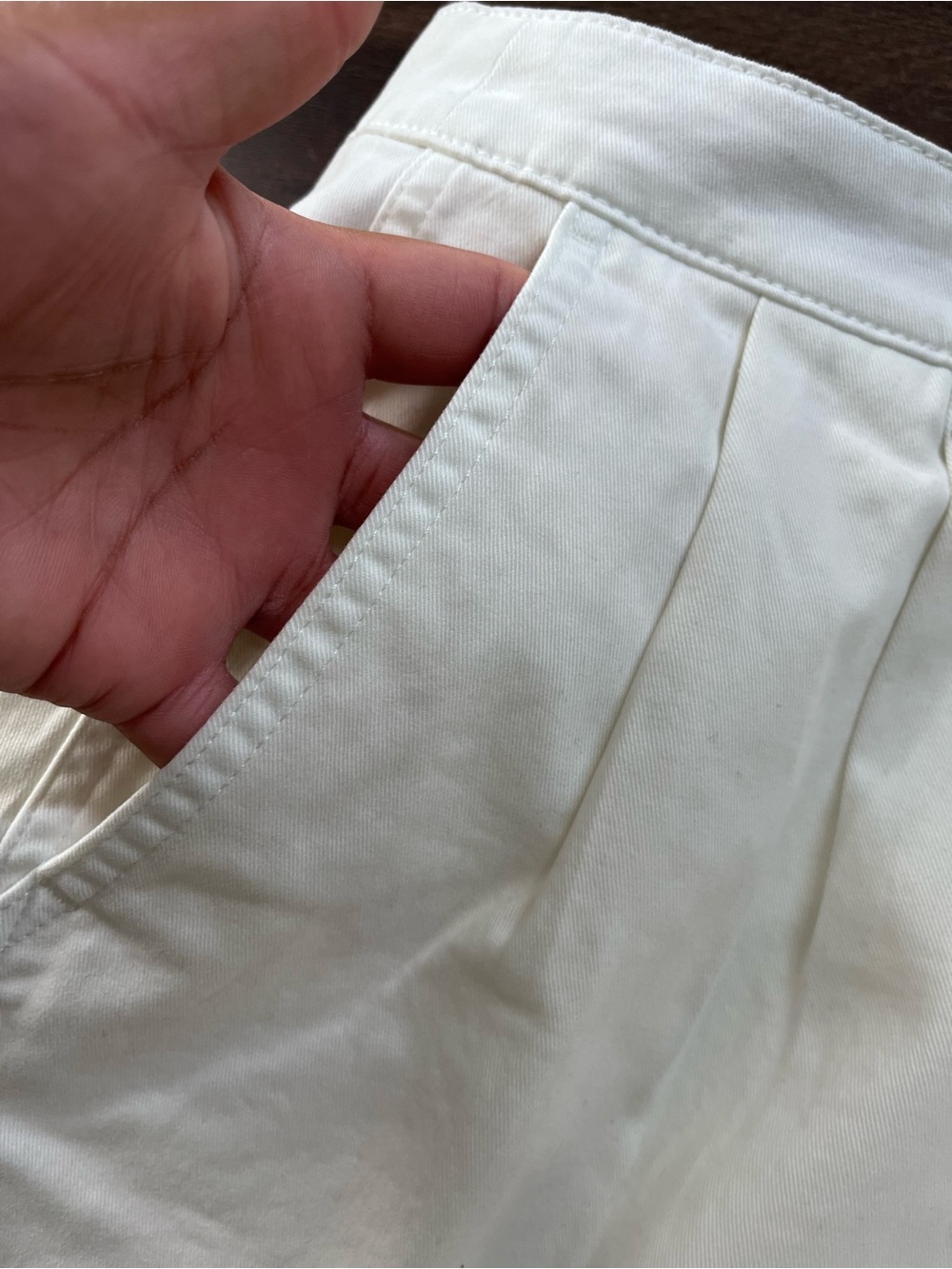 J Crew 3"pleated heritage chino short in White 6 Nwt - Picture 9 of 11